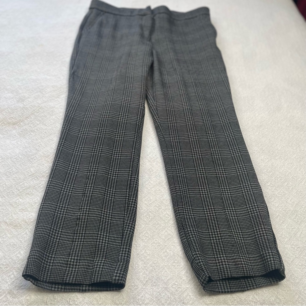 Banana Republic Black and Gray Checkered Dress Pants ~ Size‎ 10 ~ Professional